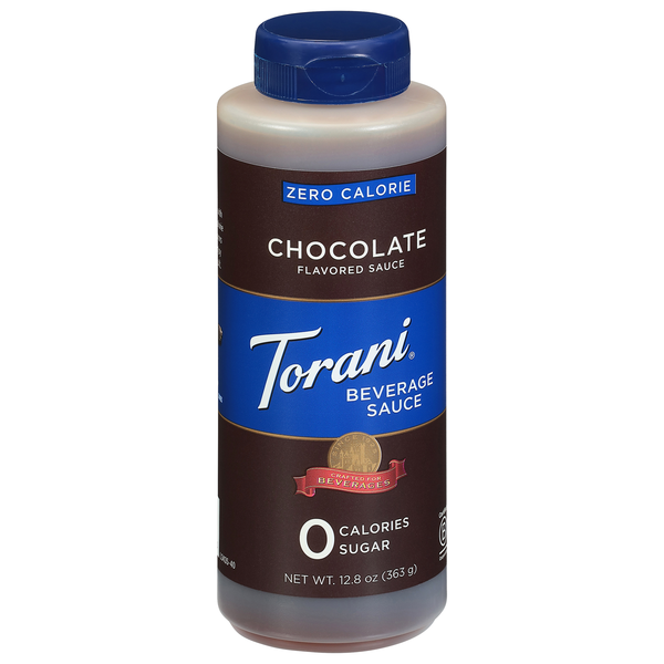 slide 1 of 1, Torani Zero Calorie Chocolate Flavored Beverage Sauce 12.8 oz, 12.8 oz