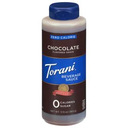 Torani Zero Calorie Chocolate Flavored Beverage Sauce 12.8 oz