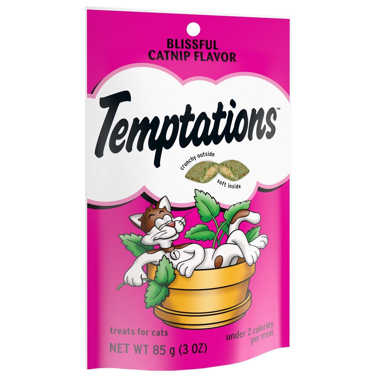 slide 3 of 9, Temptations™ Blissful Catnip Flavor Cat Treats 3 oz. Pouch, 3 oz