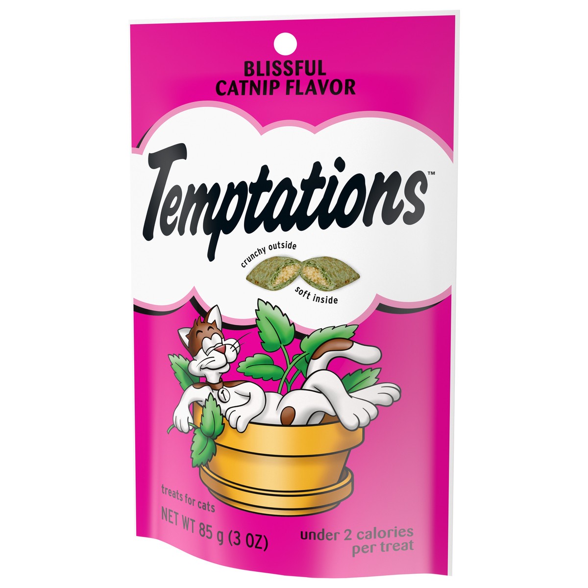 slide 2 of 9, Temptations™ Blissful Catnip Flavor Cat Treats 3 oz. Pouch, 3 oz
