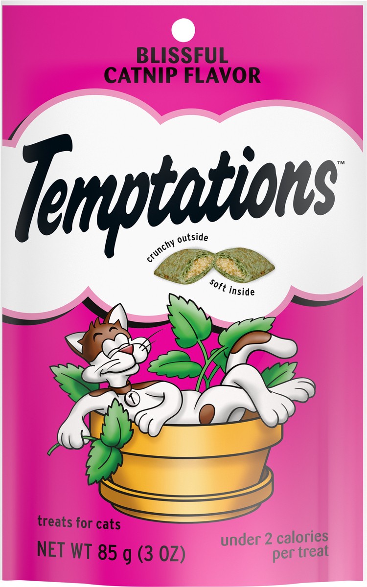 slide 6 of 9, Temptations™ Blissful Catnip Flavor Cat Treats 3 oz. Pouch, 3 oz