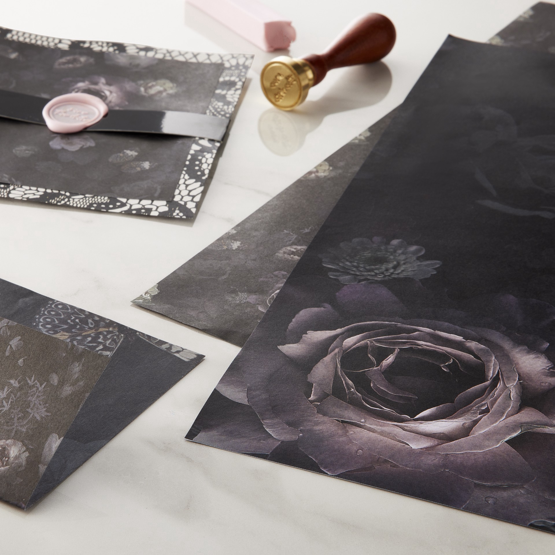 slide 3 of 4, Dark Floral Cardstock By Recollections, 12" X 12", 12 in x 12 in