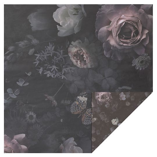slide 1 of 4, Dark Floral Cardstock By Recollections, 12" X 12", 12 in x 12 in