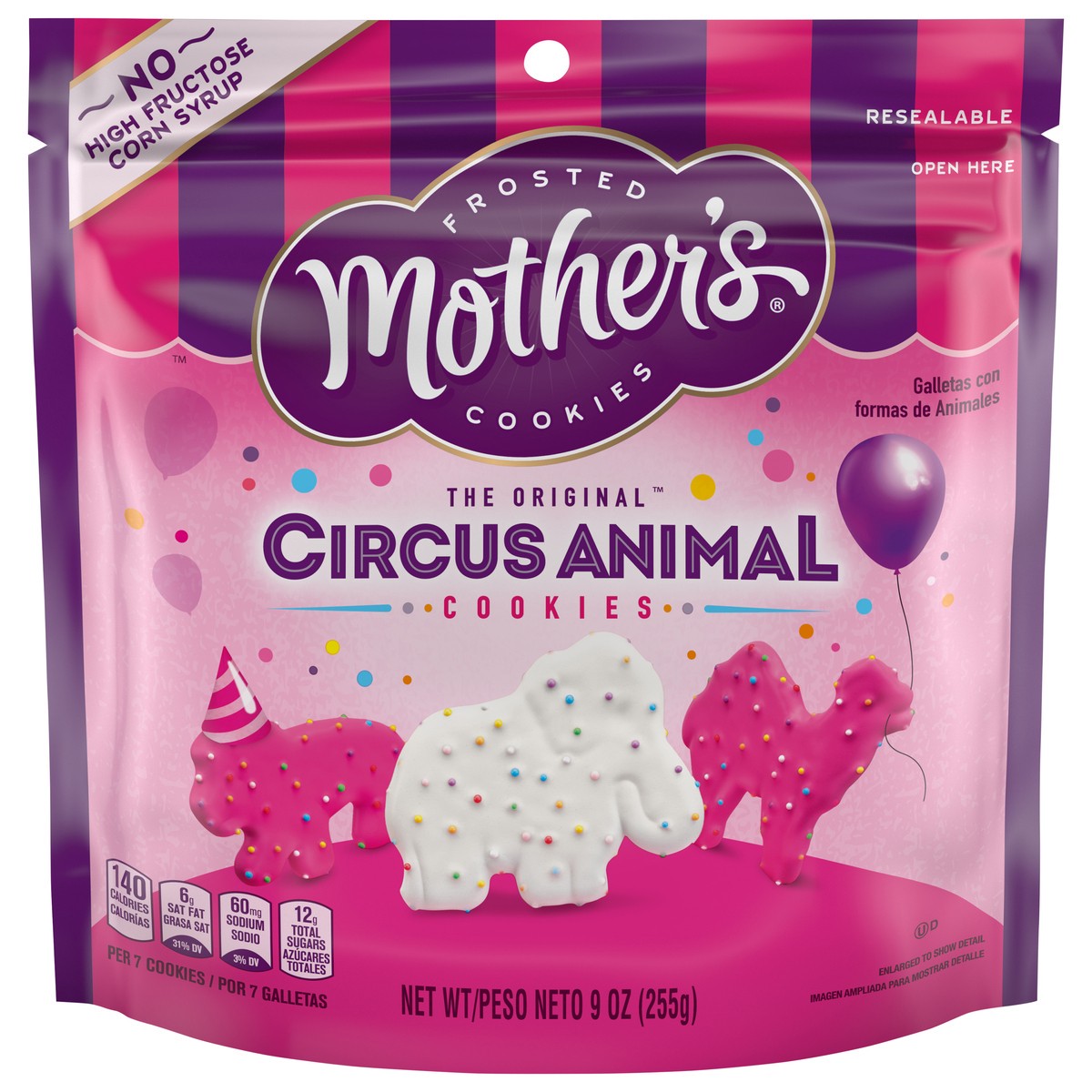 slide 1 of 8, Mother's Circus Animal The Original Frosted Cookies 9 oz, 9 oz
