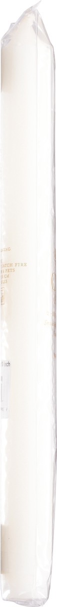 slide 7 of 9, Caspari 10 Inch White Crown Candles 2 ea, 2 ct
