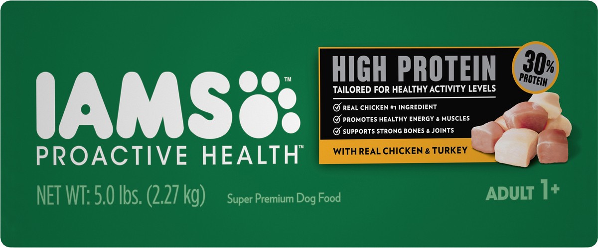 slide 3 of 10, Proactive Health High Protein With Real Chicken & Turkey Dog Food 5 lb, 5 lb