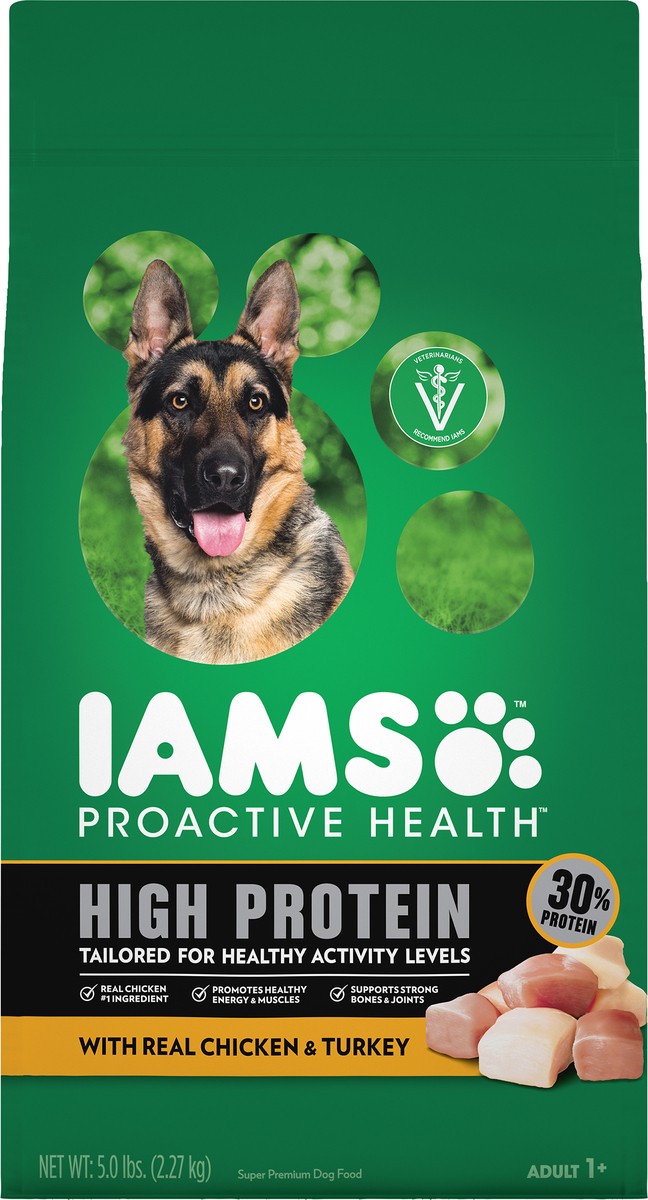 slide 8 of 10, Proactive Health High Protein With Real Chicken & Turkey Dog Food 5 lb, 5 lb