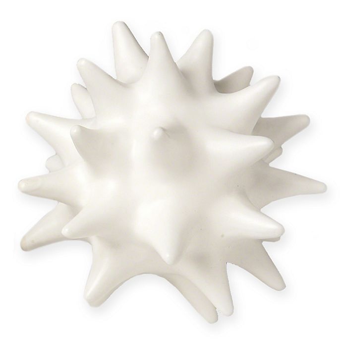 slide 1 of 1, Global Views Urchin Large Sculpture - Matte White, 1 ct