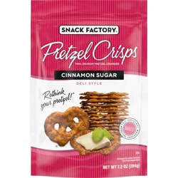Snack Factory Pretzel Crisps Cinnamon Sugar 7.2 oz