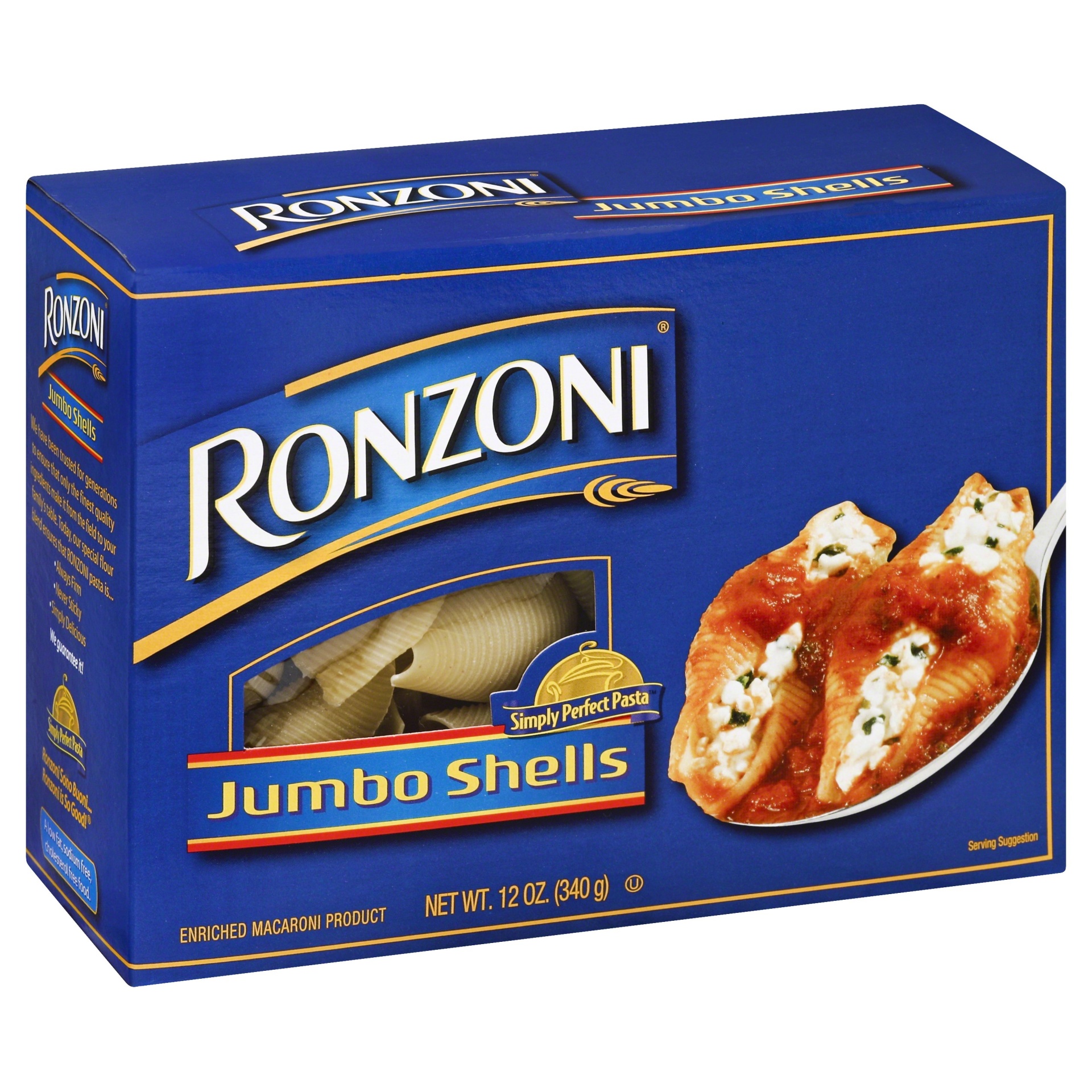 slide 1 of 8, Ronzoni Jumbo Shells, 12 oz