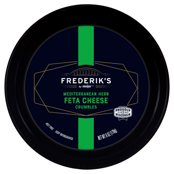 slide 10 of 13, Frederik's by Meijer Mediterranean Herb Feta Cheese Crumbles, 6 oz., 6 oz