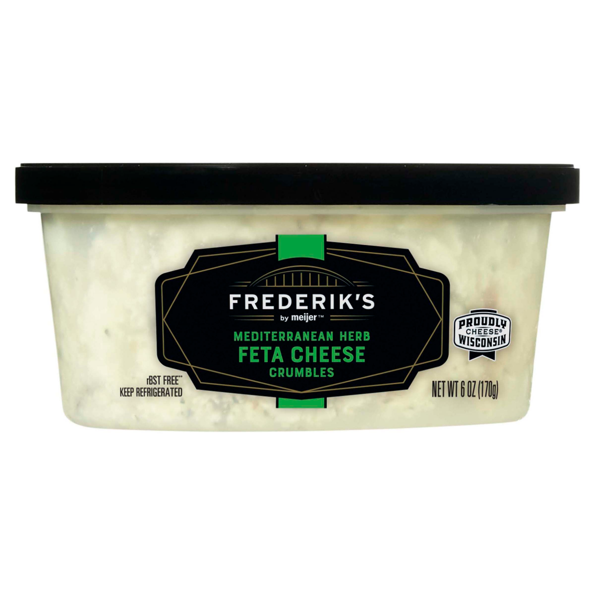 slide 1 of 13, Frederik's by Meijer Mediterranean Herb Feta Cheese Crumbles, 6 oz., 6 oz