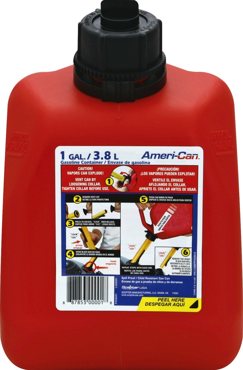 slide 2 of 2, American Scepter 1 Liter Gasoline Container - Each, 1 liter
