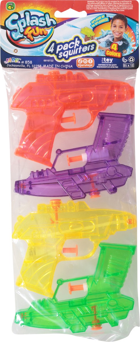 slide 8 of 13, Ja-Ru Splash Fun 4 Colors Squirters 4 ea, 4 ct