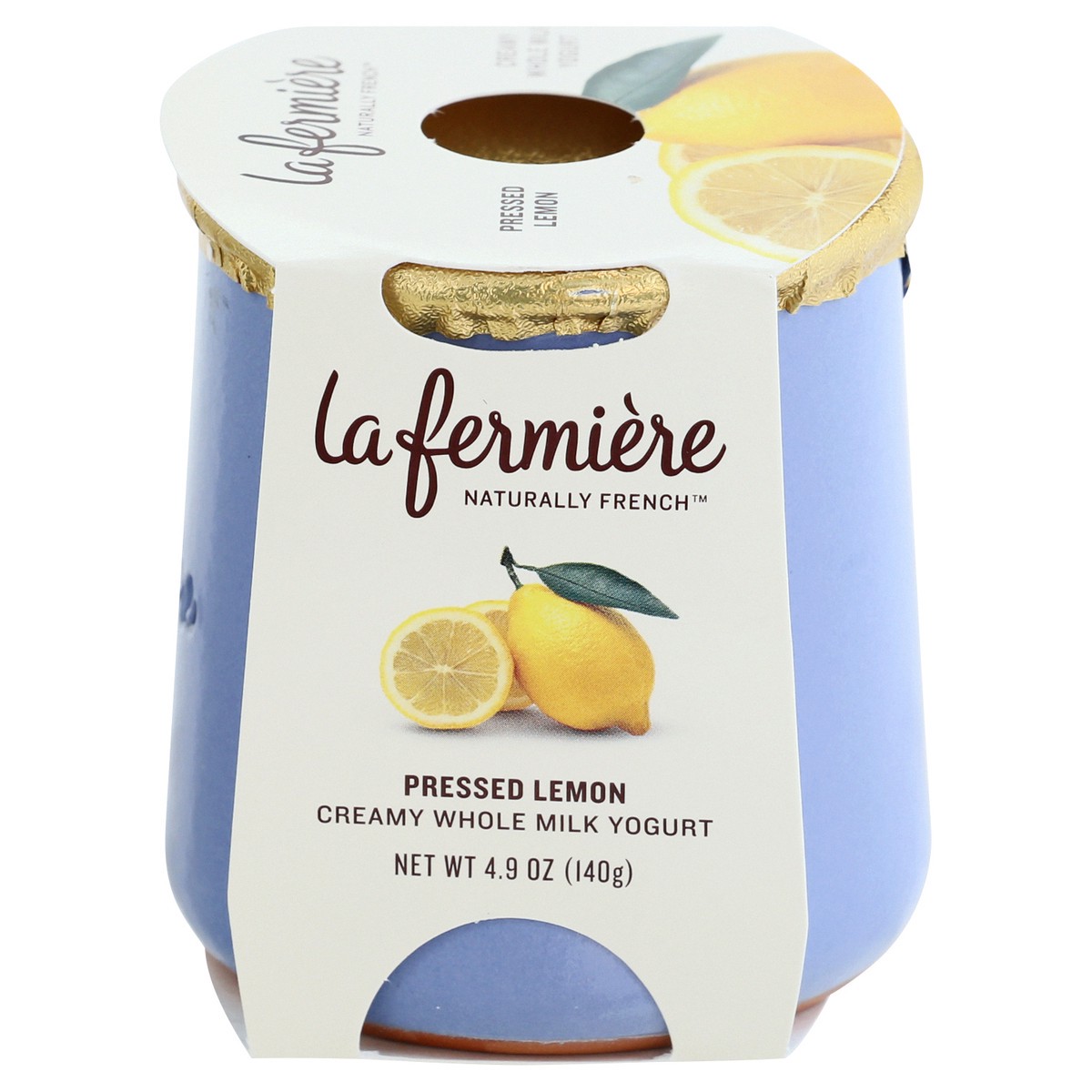 slide 1 of 9, La Fermière Pressed Lemon Yogurt 4.9 oz, 4.9 oz