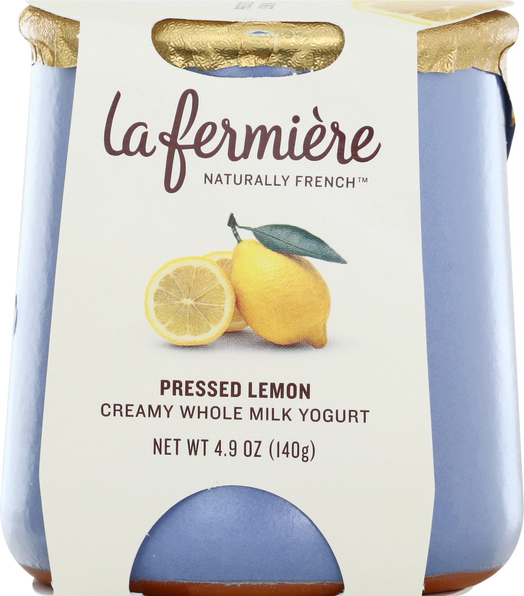 slide 1 of 9, La Fermière Pressed Lemon Yogurt 4.9 oz, 4.9 oz