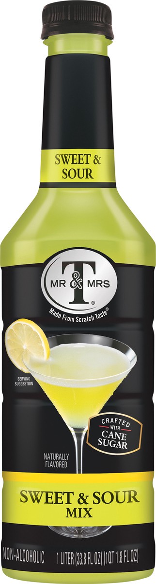 slide 4 of 7, Mr & Mrs T Sweet & Sour Mix, 1 L bottle, 1 liter