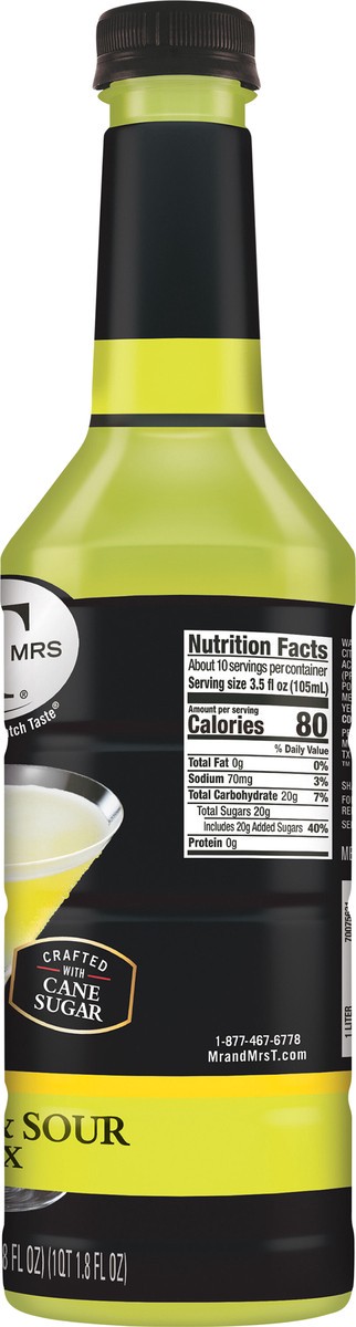 slide 6 of 7, Mr & Mrs T Sweet & Sour Mix, 1 L bottle, 1 liter