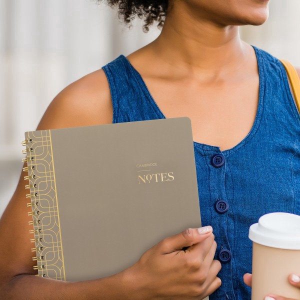 slide 2 of 7, Cambridge® WorkStyle® Notebook, 80 Sheets, Timeless Taupe, Large, 8 1/2"" x 11"", 1 ct