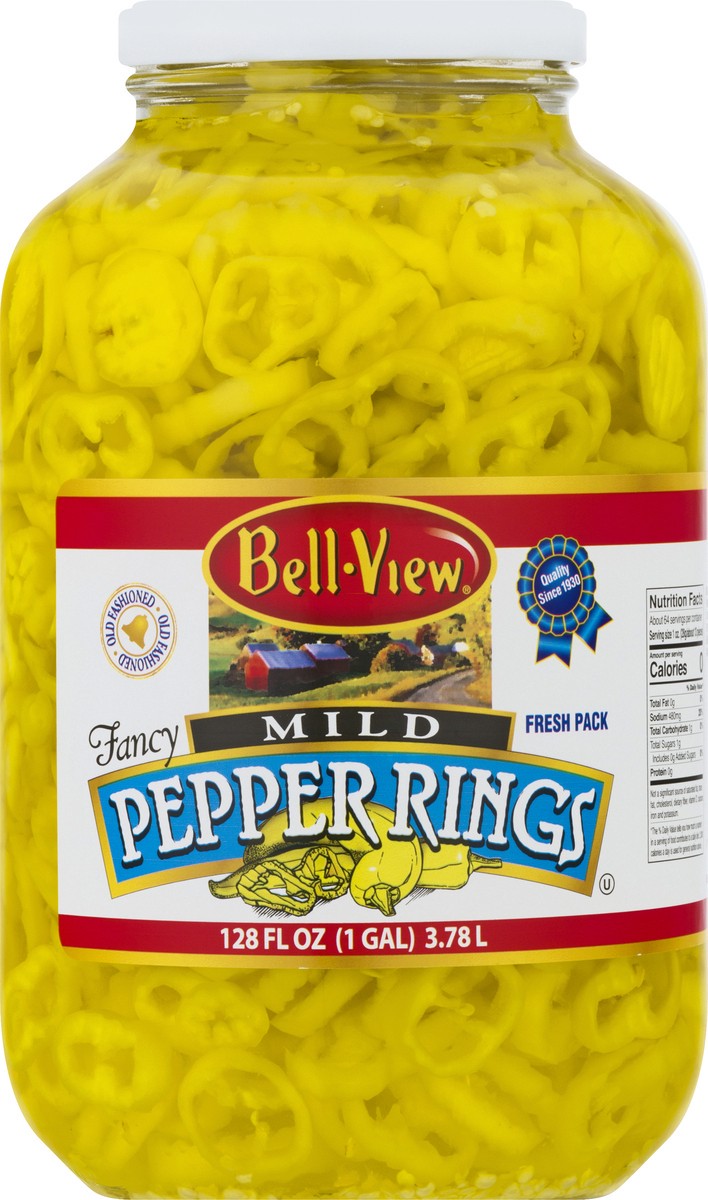 slide 1 of 13, Bell-View Mild Fresh Pack Pepper Rings 128 oz, 128 oz