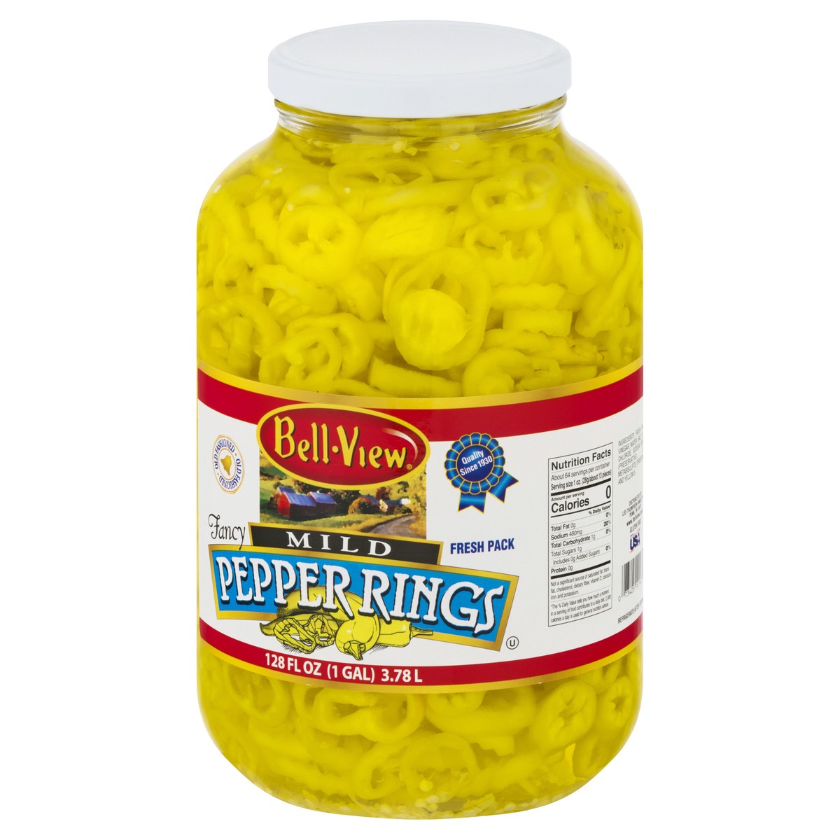 slide 8 of 13, Bell-View Mild Fresh Pack Pepper Rings 128 oz, 128 oz