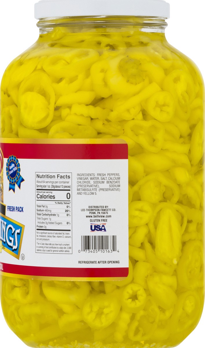 slide 11 of 13, Bell-View Mild Fresh Pack Pepper Rings 128 oz, 128 oz