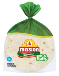 Mission Fajita Homestyle Flour Tortillas 16.0 ea