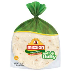 Mission Fajita Homestyle Flour Tortillas 16.0 ea