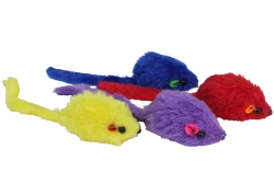 MultiPet Multicolored Mice Cat Toy
