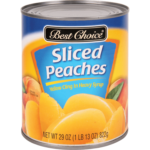 slide 1 of 1, Best Choice Peach Slices, 29 oz