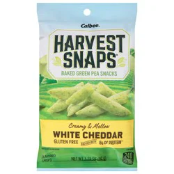 Harvest Snaps Baked White Cheddar Green Pea Snacks 1.75 oz