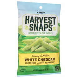 Harvest Snaps Baked White Cheddar Green Pea Snacks 1.75 oz