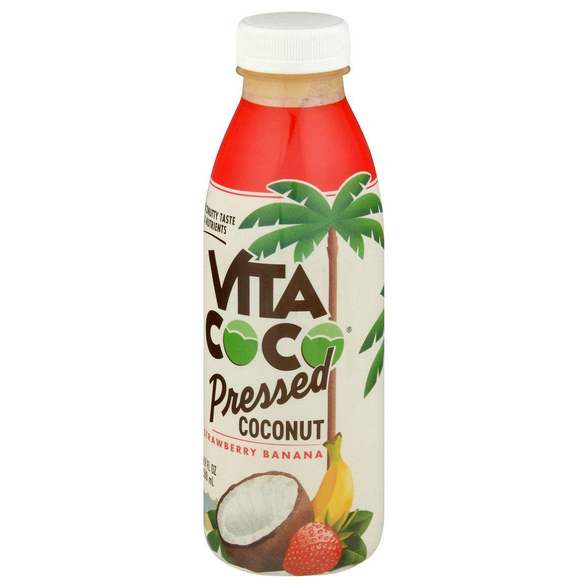 slide 3 of 11, Vita Coco Pressed Strawberry Banana Coconut Water Bottle, 16.9 fl oz