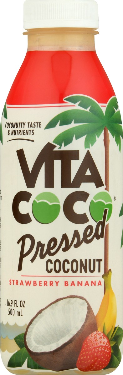 slide 9 of 11, Vita Coco Pressed Strawberry Banana Coconut Water Bottle, 16.9 fl oz