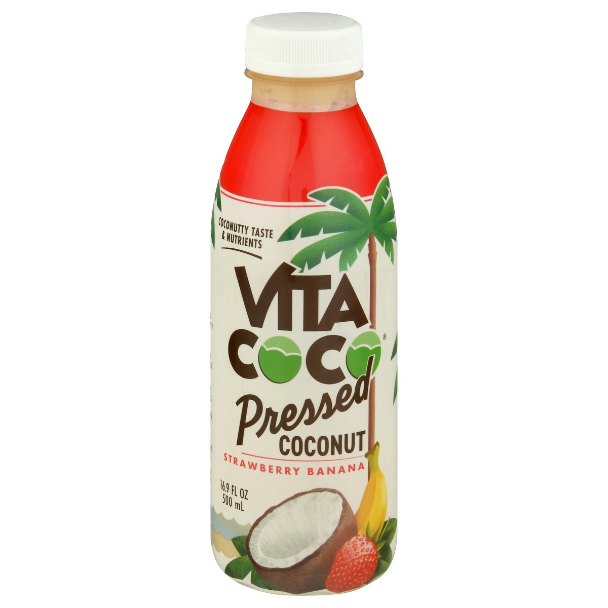 slide 11 of 11, Vita Coco Pressed Strawberry Banana Coconut Water Bottle, 16.9 fl oz