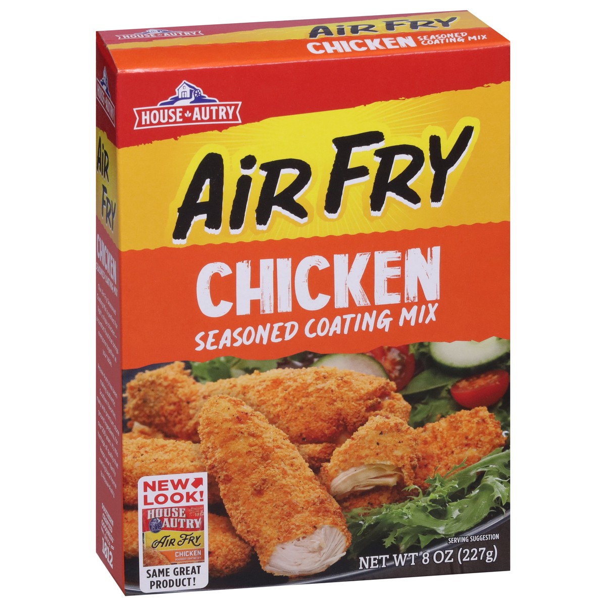 slide 7 of 9, House-Autry Air Fry Seasoned Chicken Coating Mix 8 oz, 8 oz