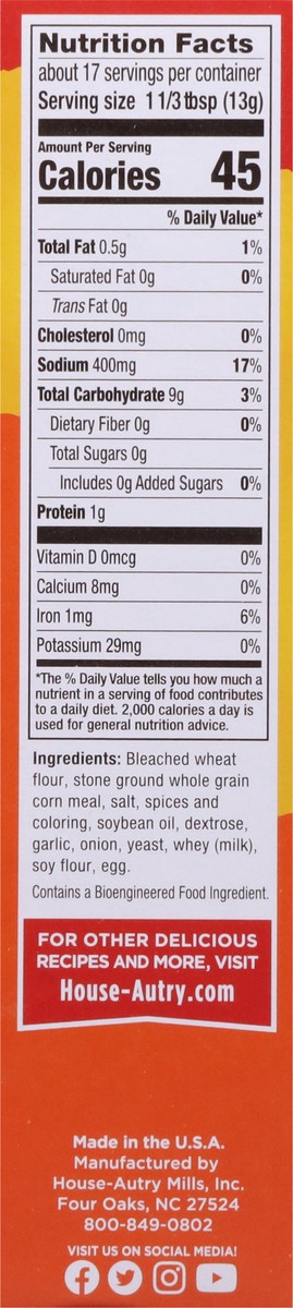 slide 2 of 9, House-Autry Air Fry Seasoned Chicken Coating Mix 8 oz, 8 oz