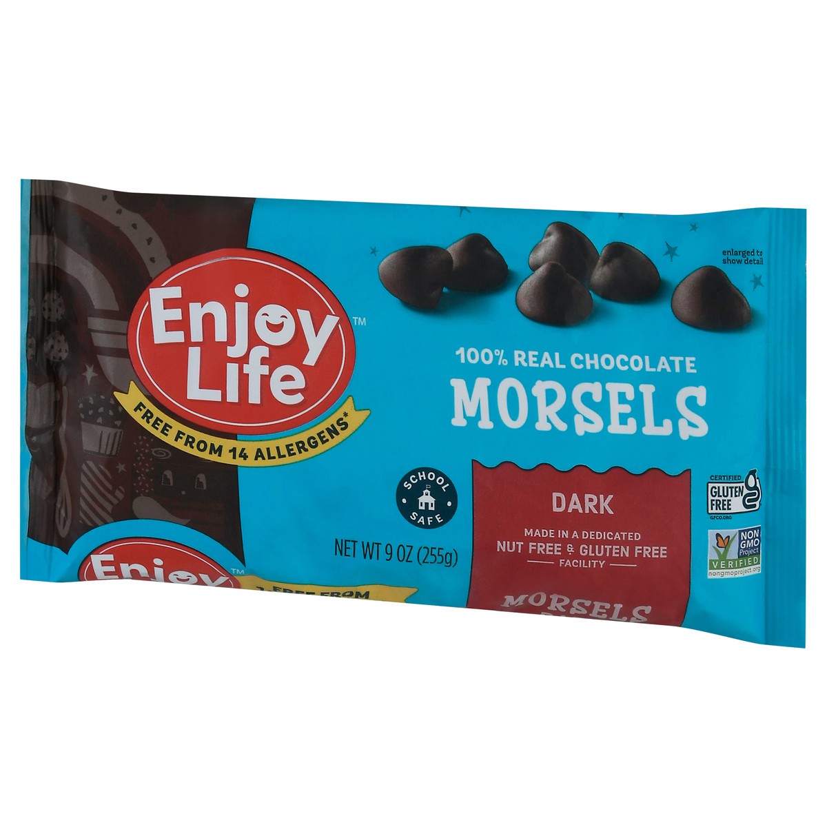 slide 2 of 9, Enjoy Life Baking Chocolate Dark Chocolate Morsels, 9 oz Bag, 9 oz