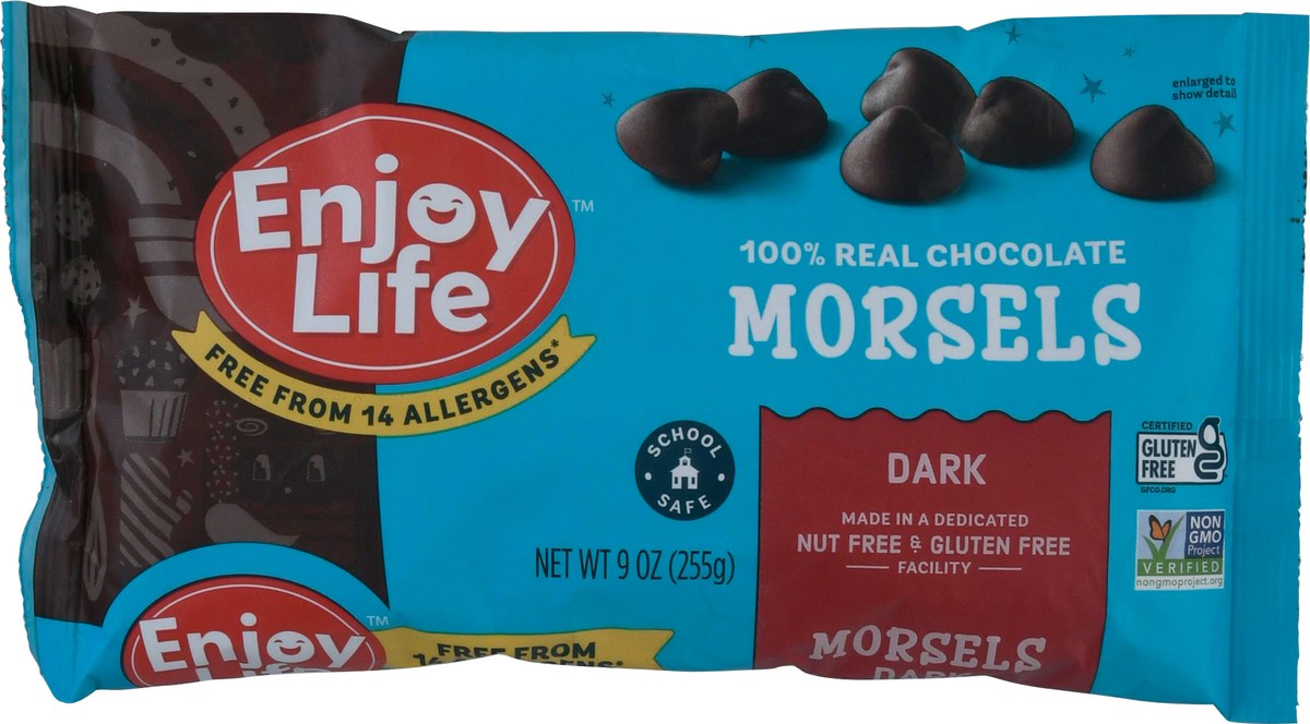 slide 6 of 9, Enjoy Life Baking Chocolate Dark Chocolate Morsels, 9 oz Bag, 9 oz