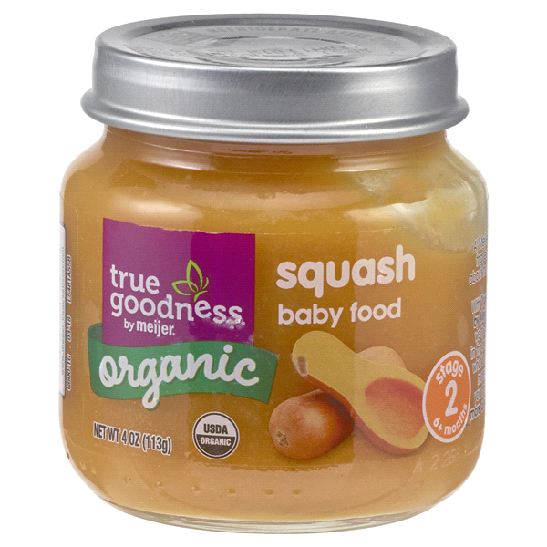 slide 1 of 1, True Goodness ORG Baby Food Squash, 4 oz