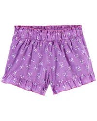 Carters Baby Floral Poplin Shorts Purple 24M