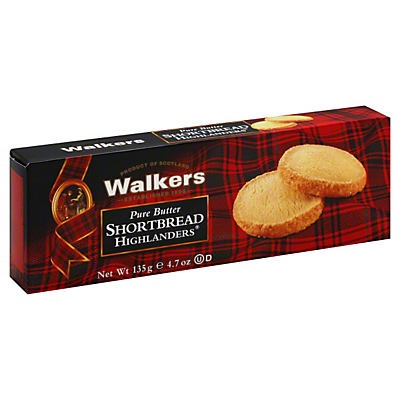 slide 1 of 1, Walker's Walkers Shortbread, Inc. Walkers Shortbread, Pure Butter, Highlanders, 4.7 oz