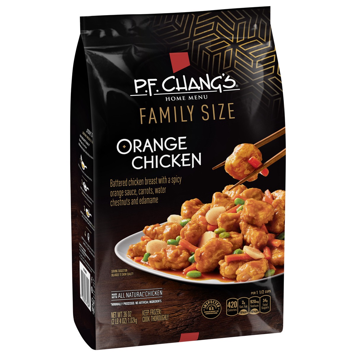 slide 2 of 9, P.F. Chang's Home Menu Family Size Orange Chicken 36 oz, 36 oz