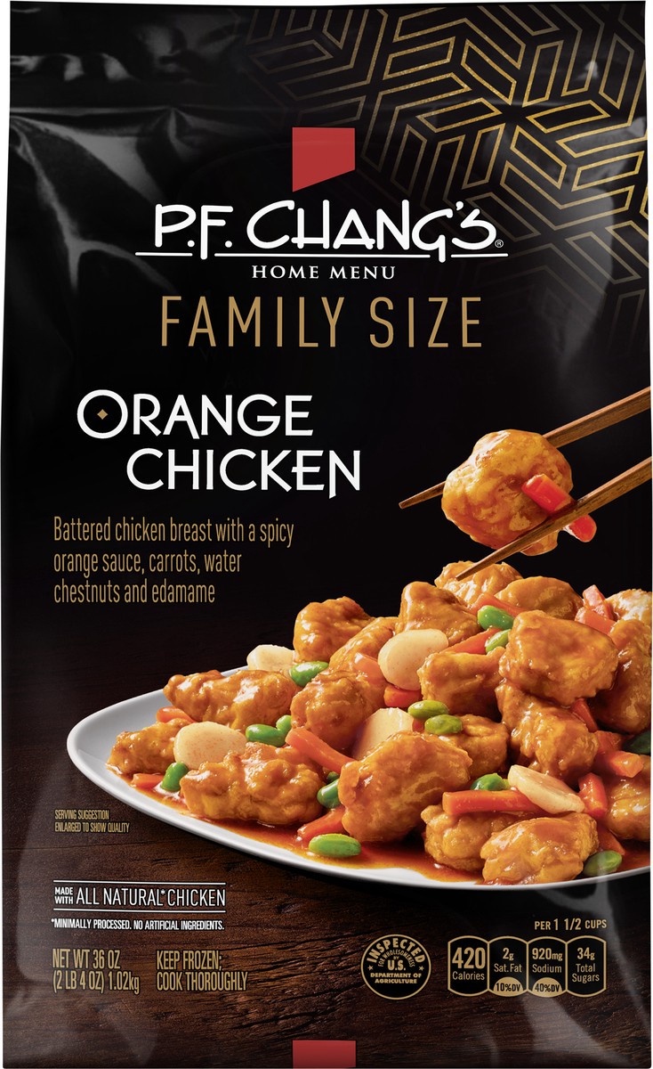slide 4 of 9, P.F. Chang's Home Menu Family Size Orange Chicken 36 oz, 36 oz