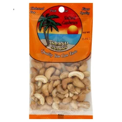Island Snacks Cashews, Salted - 2.75 oz