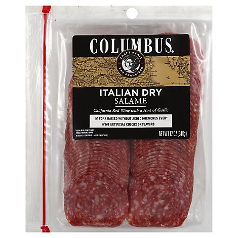 slide 1 of 1, Columbus Italian Dry Salame - 12 Oz., 12 oz