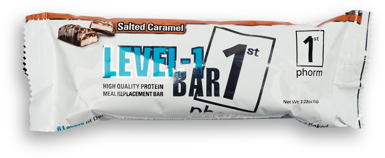 slide 1 of 1, 1st Phorm Salted Caramel Protein Bar, 2.2 oz