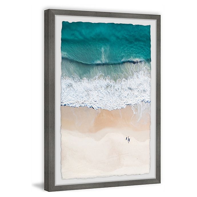 slide 6 of 6, Marmont Hill Waves and Shorelines Framed Wall Art, 16 in x 24 in