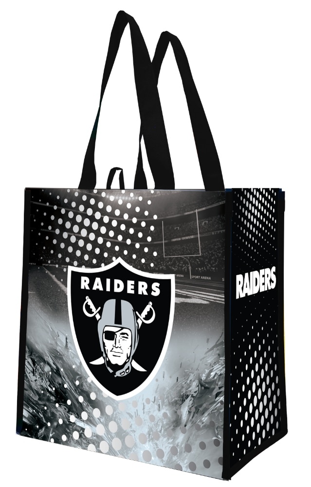 slide 1 of 1, Oakland Raiders Reusable Tote Bag, 1 ct