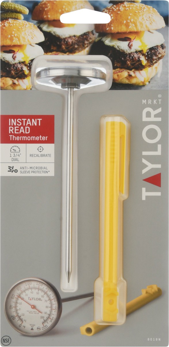 slide 3 of 9, Taylor Instant-Read Yellow Thermometer With Cover, 1 ct